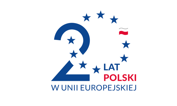 logo 20 lat Polski w Unii Europejskiej